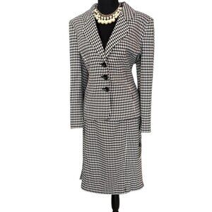 Kasper women's houndstooth suit size 14P NWT
